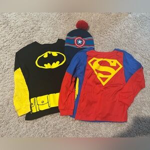 DC Comics Superhero Costume Set - Red, Blue, Black, Yellow